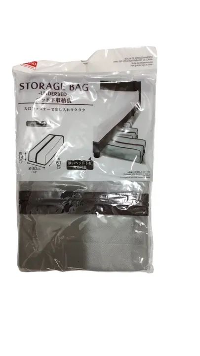 Kit com 2 bolsas de armazenamento 30cm x 14cm x 61cm Daiso - Foto 4