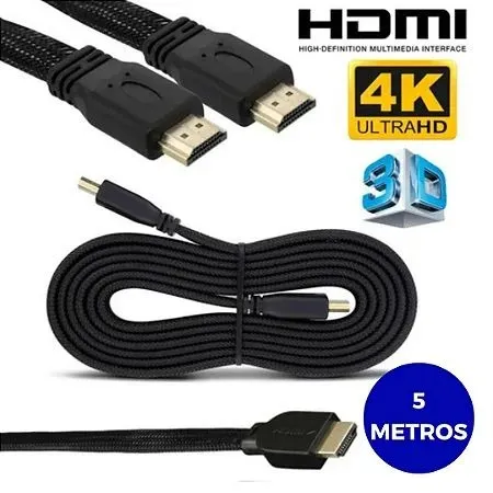 Cabo Hdmi 5m Metros - Novo