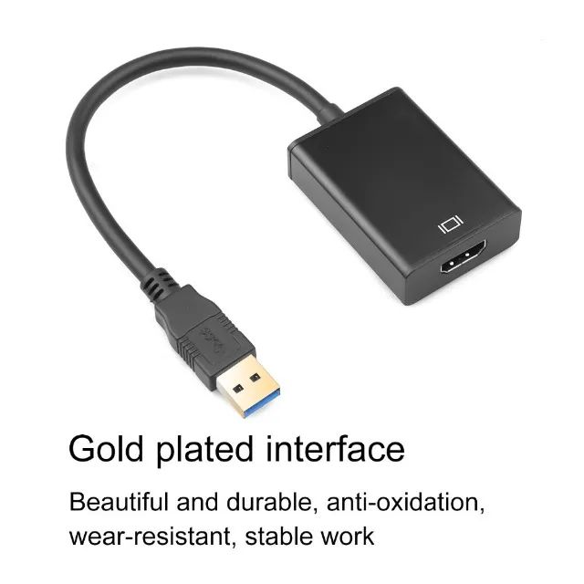 adaptador conversor multitela usb 3.0 hdmi 1080p pc e notebook modelo 5gbps