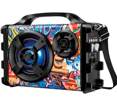 Caixa de Som Amplificada Mondial, Thunder XII, Bivolt