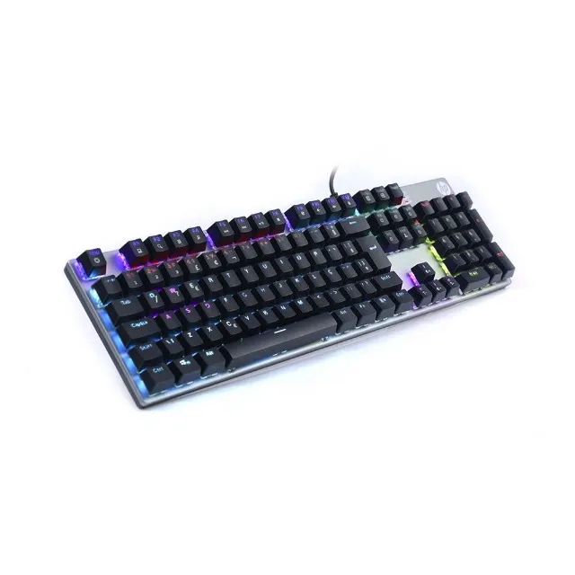 Teclado Gamer Mecânico HP GK400F Chumbo Led RGB Switch Blue - WZetta - Foto 2