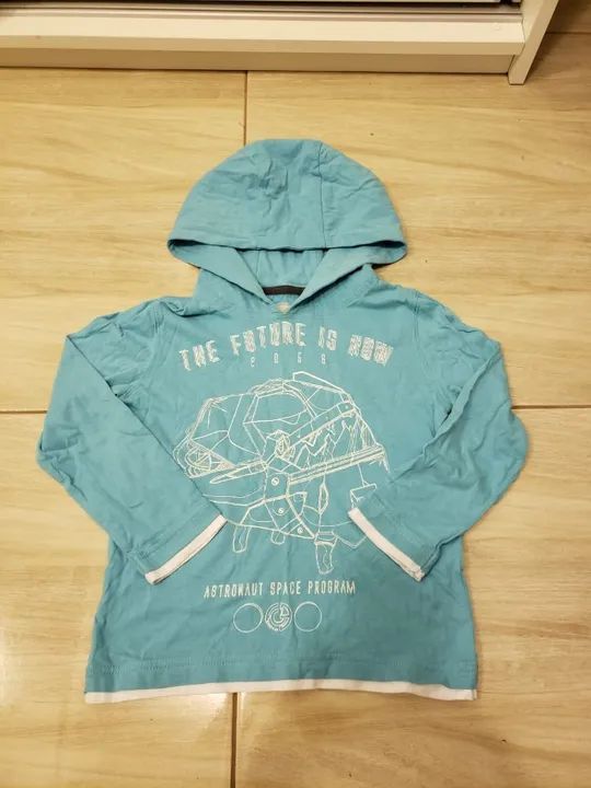 Lote de 6 Camisetas Manga Longa p/Menino  - Foto 5