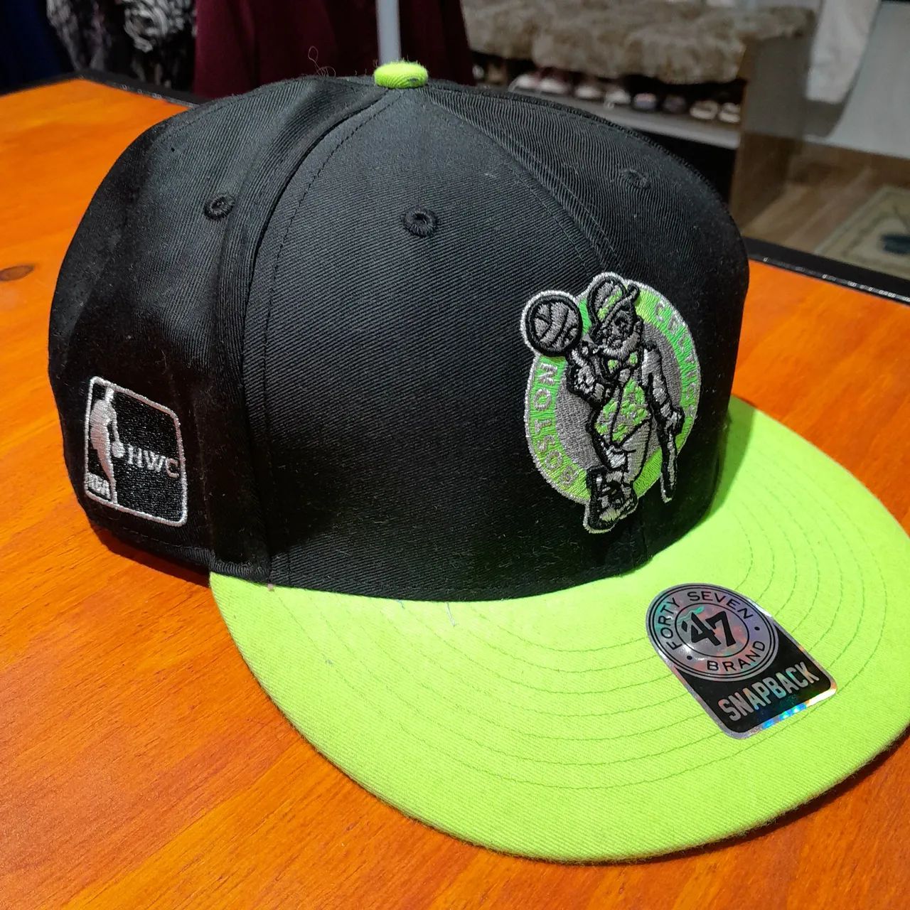 Boné New Era Original Aba Reta Snapback Nba Boston Celtics - Foto 3