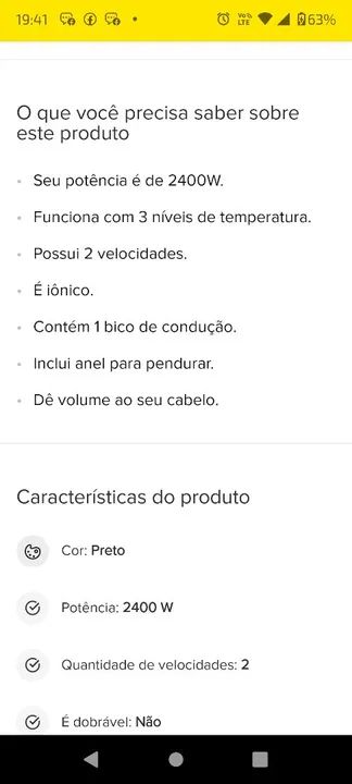 Secador profissional Taiff turbo  - Foto 6