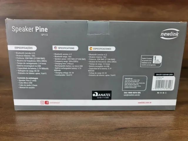 Caixa De Som Newlink Speaker Pine Sp113 - Foto 2