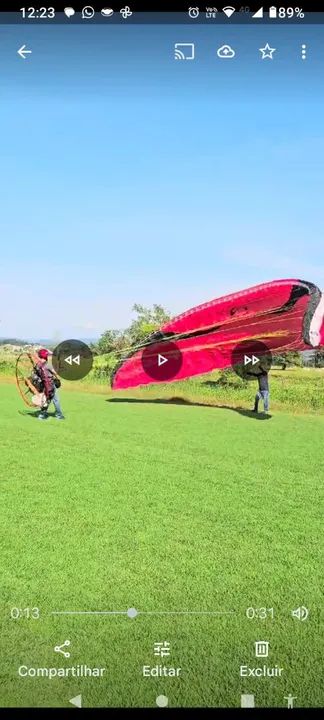 53hr de vôo registro cronômetro, com laudo, parapente SOL Auster GT2, 115 a 150kg - Foto 3