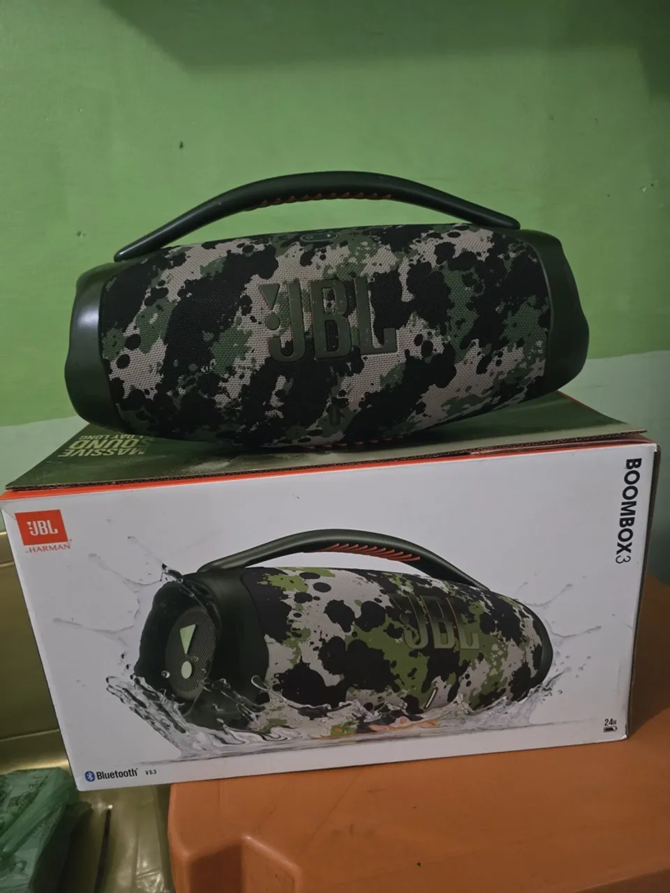 JBL Boombox 3 Camuflada - Som Potente e Imersivo