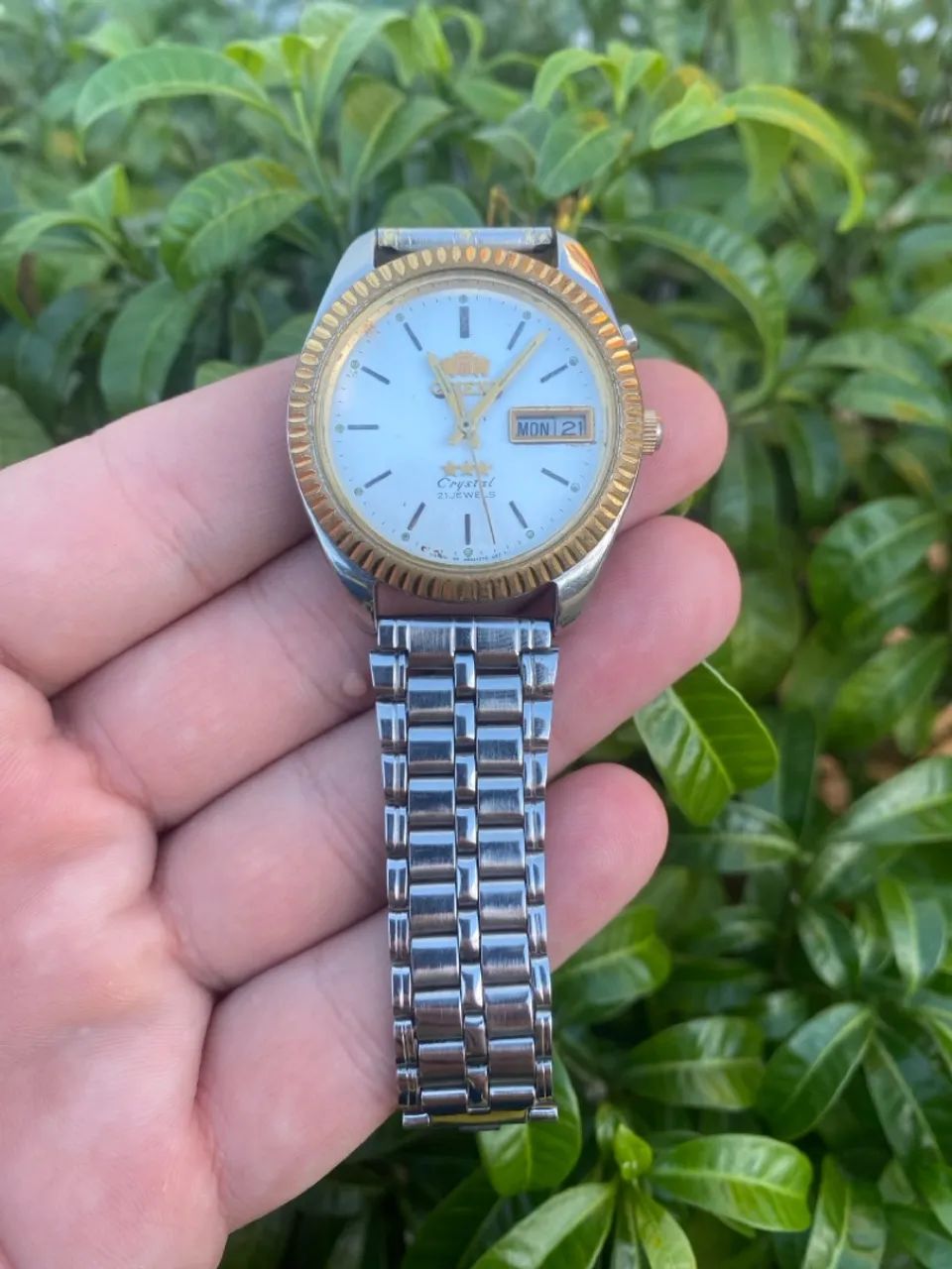 Relógio de pulso Orient Crystal 21 Jewels - Modelo Rolex - Foto 3
