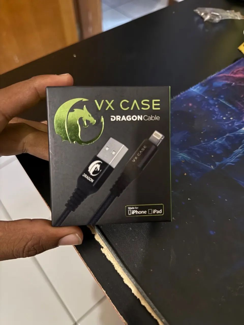 Cabo USB para iPhone e iPad - VX Case Dragon Cable