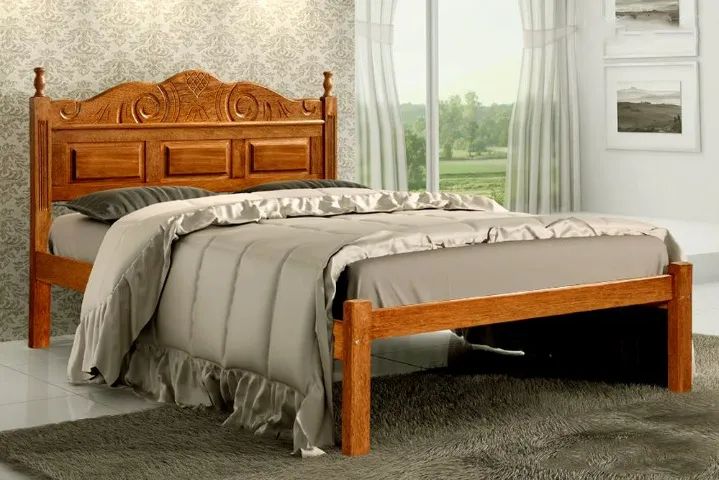 Cama Casal de Madeira Macanaiba - Madeira Forte - Foto 6