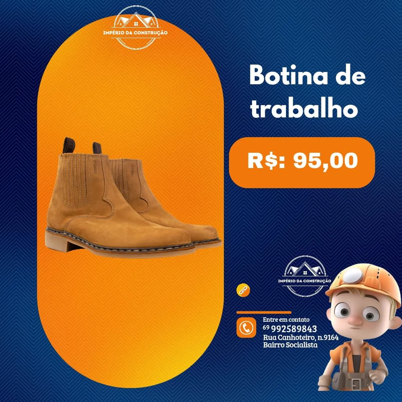 Promoção Botina De Trabalho