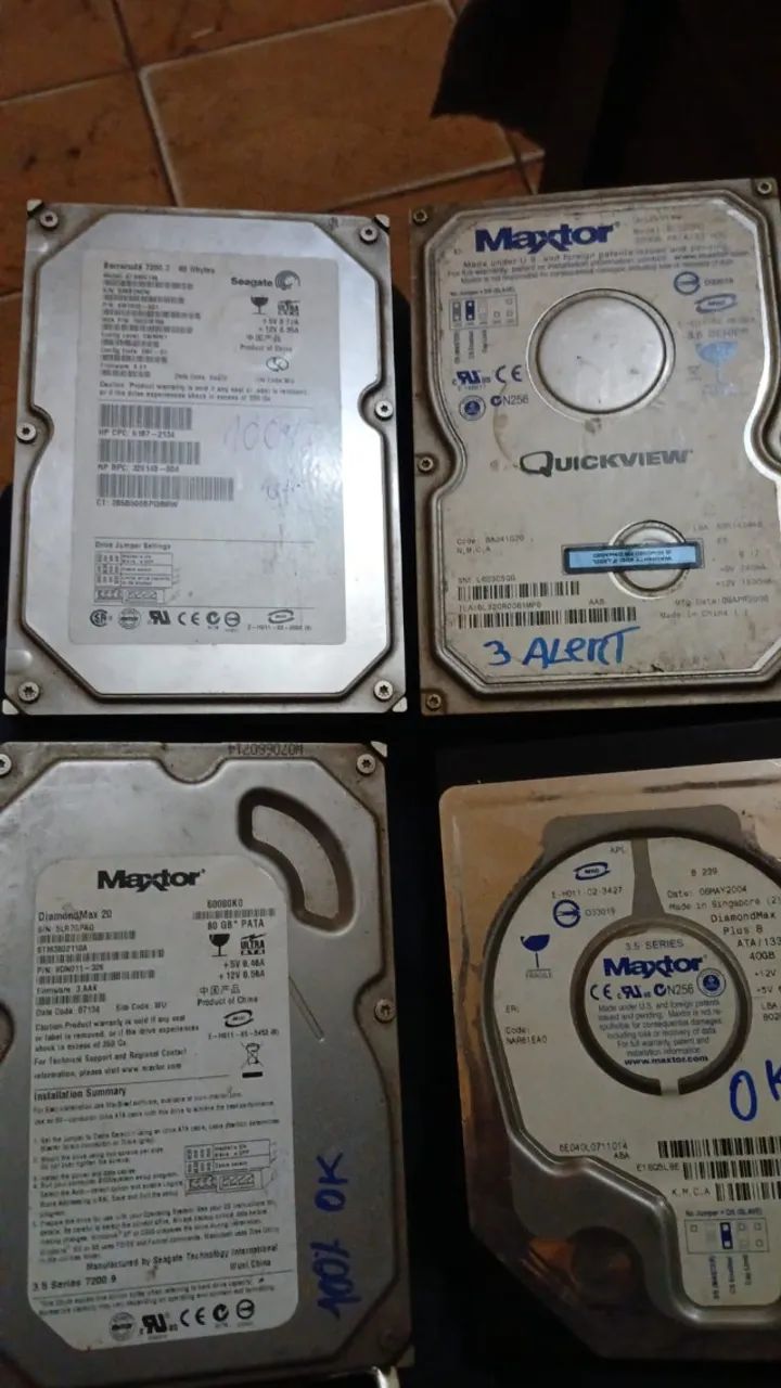 HDD 18個　まとめ hdds IDE - Armazenamento - Jardim Tupi, Campinas 1456171741 | OLX