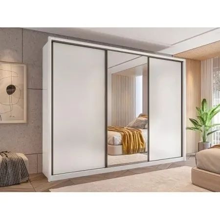 Roup Amara Mdf 3p de Correr - Branco