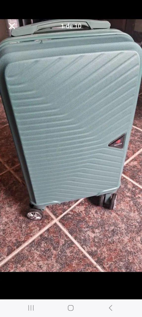 Mala de Viagem Preta com Rodinhas 8 kilos  - Foto 5