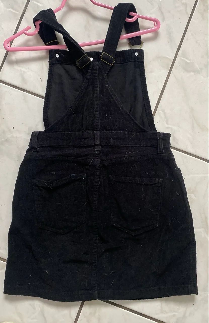 ? Jardineira Preta Estilosa PP ir R$ 39,99 ?  - Foto 2