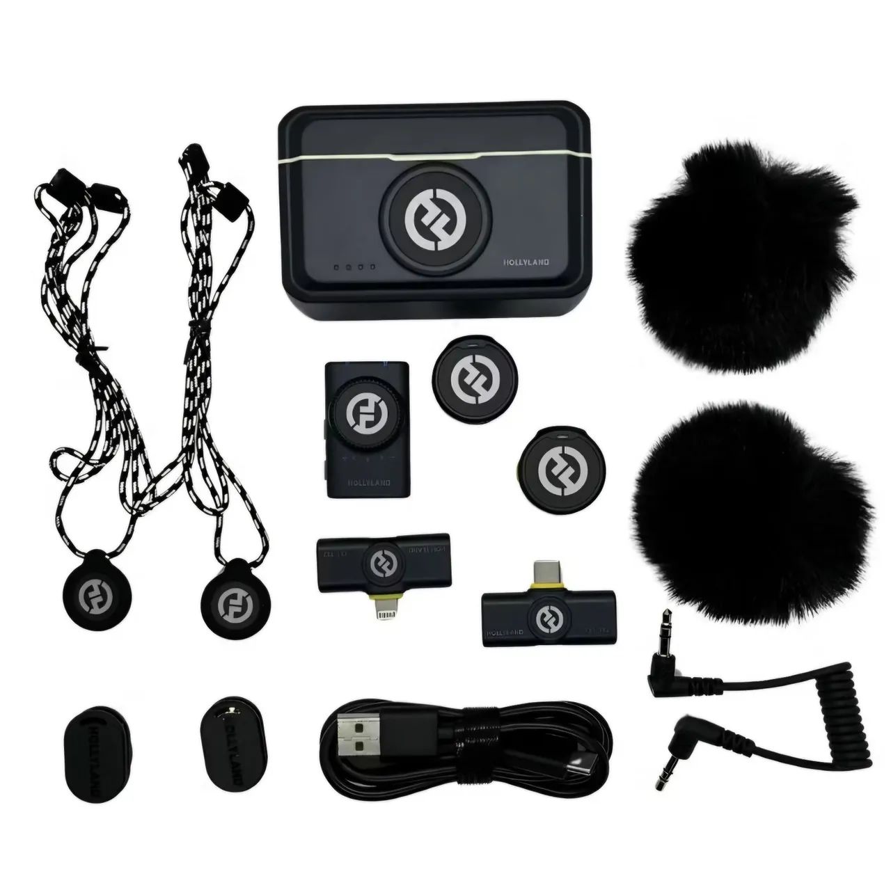 Hollyland Lark M2 Microfone De Lapela Sem Fio<br>Versão Combo - Foto 4