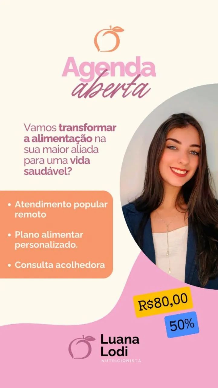 Consulta nutricional a preço popular 