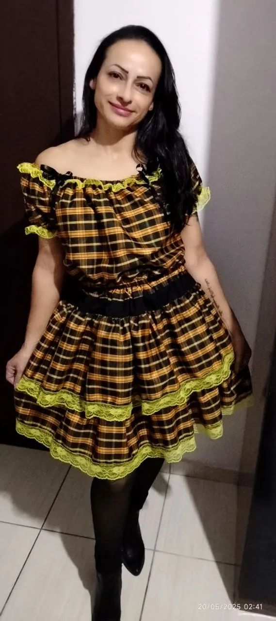 Roupa junina Conjunto Xadrez Festa Junina - Foto 2