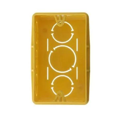 Caixinha de luz 4x2 Amarela Tomadas Interruptores plafons luminarias lampadas