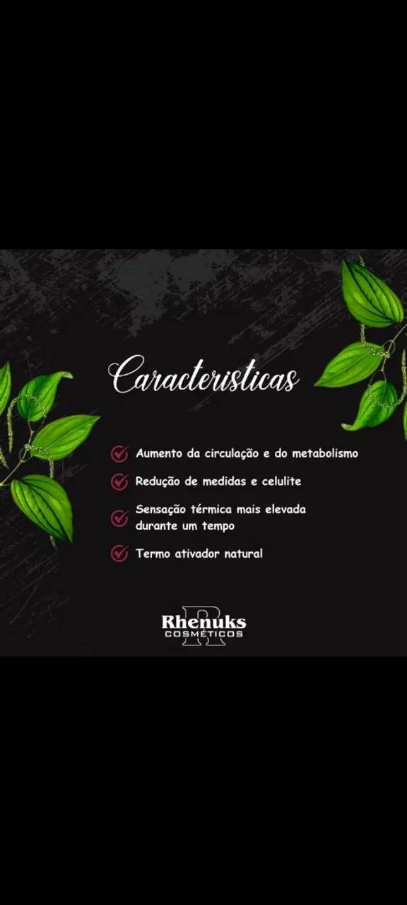 Creme para massagem Pimenta Negra Rhenuks - Foto 3