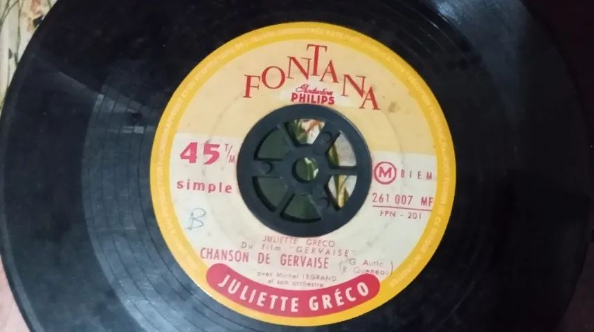 Disco de 1959 (importado) da Juliette Gréco - França - Raridade - Foto 3
