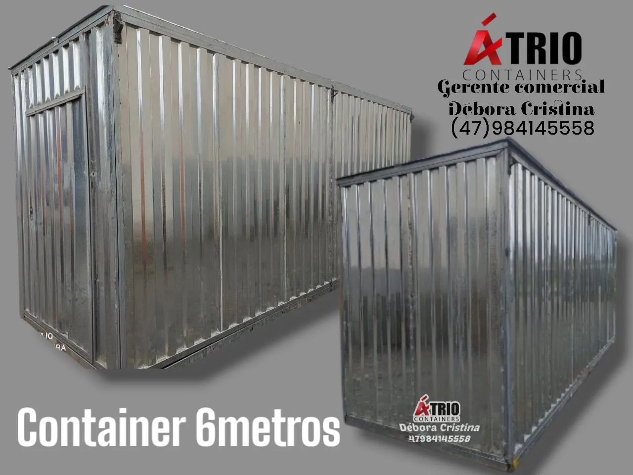 Container 100% aço galvanizado totalmente desmontável 