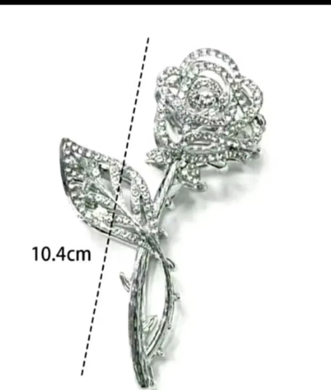 Presilha de cabelo com strass  - Foto 2