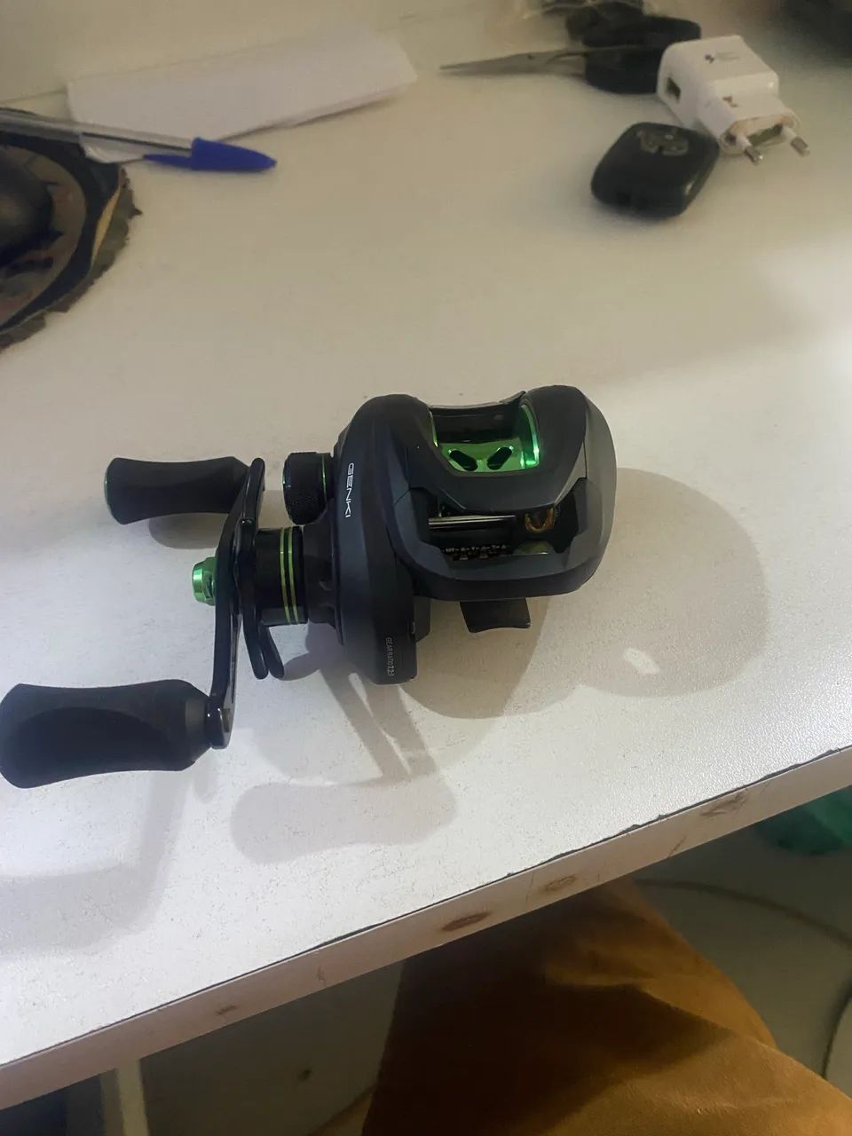 Carretilha daisen 8 rolamentos e uma linha 8 fios  - Foto 5