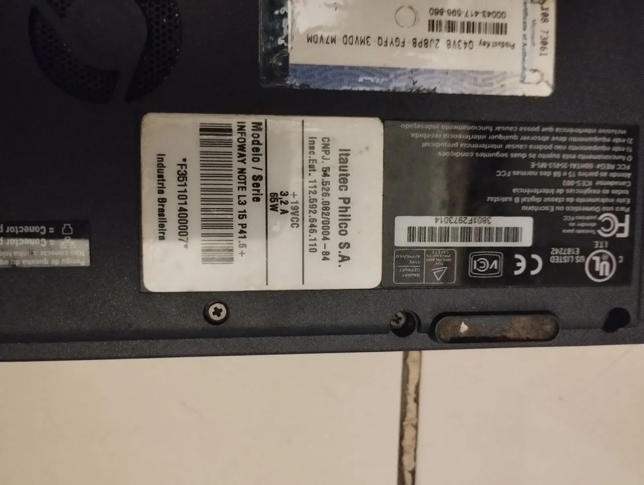 Notebook Itautec antigo coleção  - Foto 5