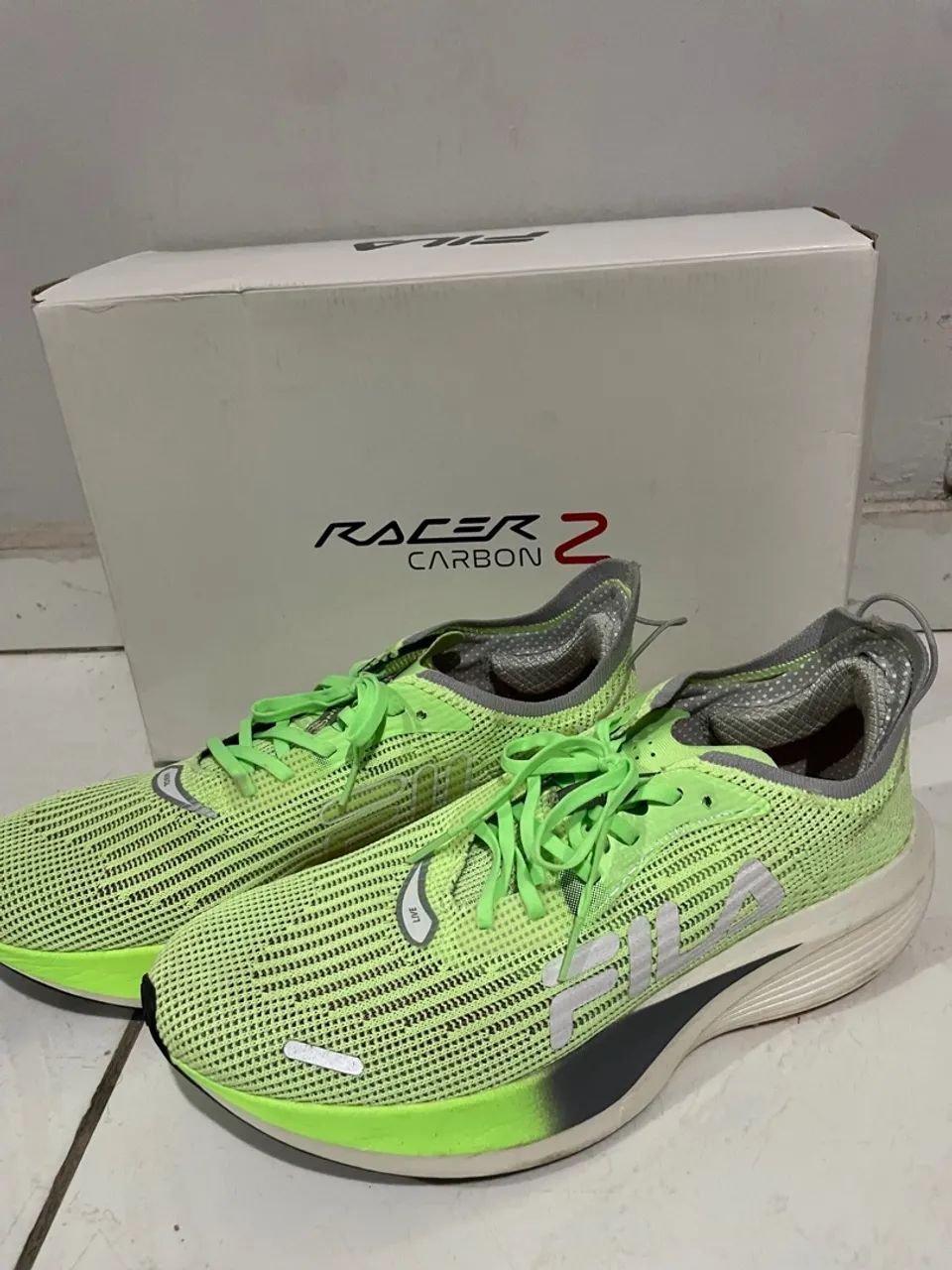 Tênis Fila Racer Carbon 2 Unissex - Novo - Com placa de carbono  - Foto 2