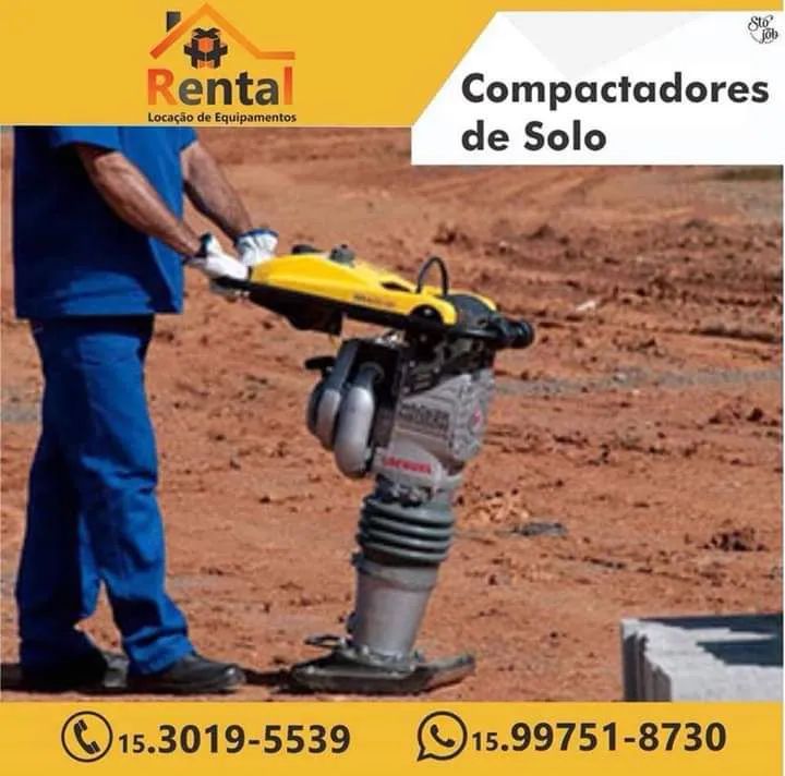 Aliguel de sapo compactador de solo