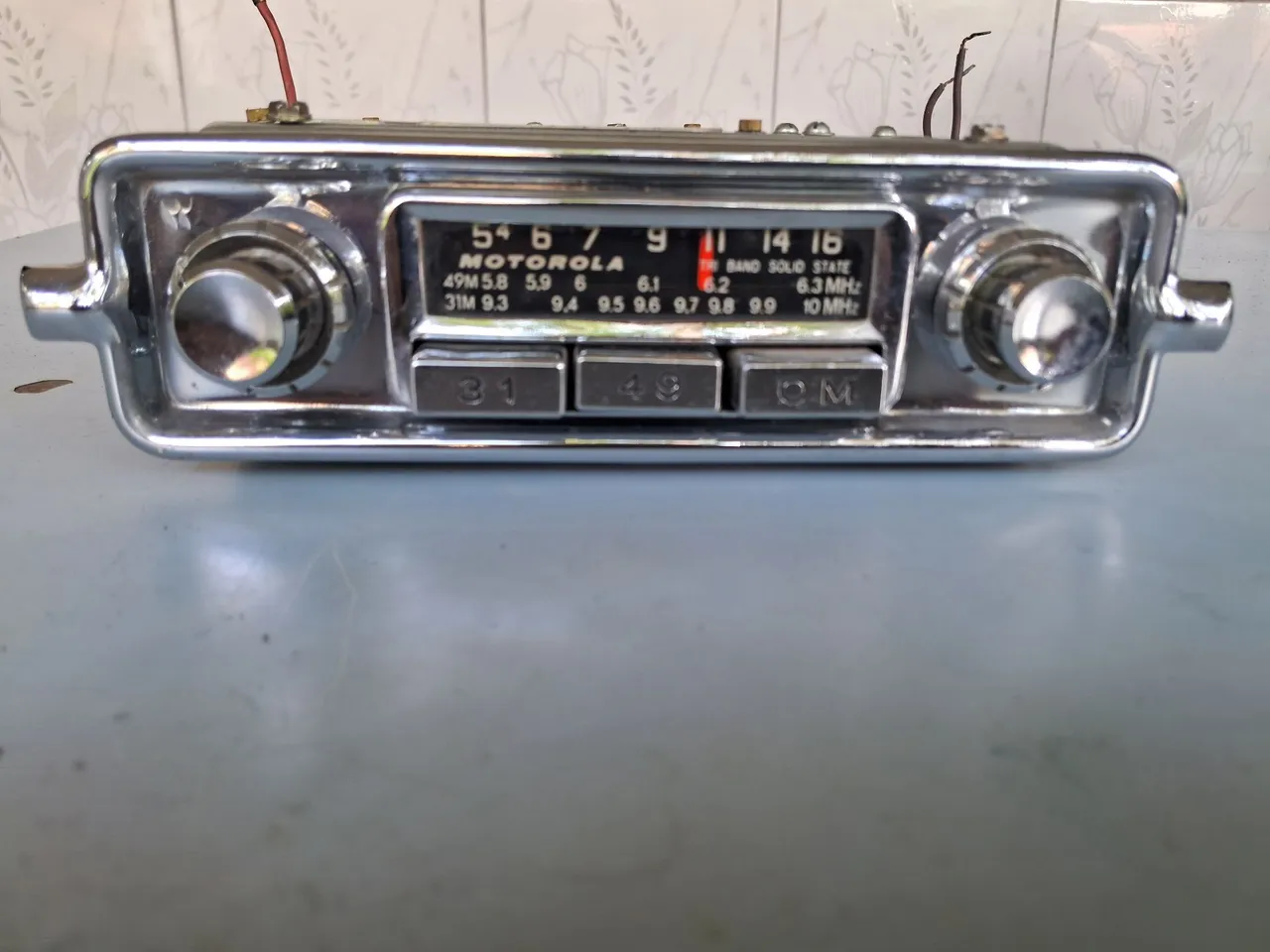 Rádio automotivo Motorola antigo