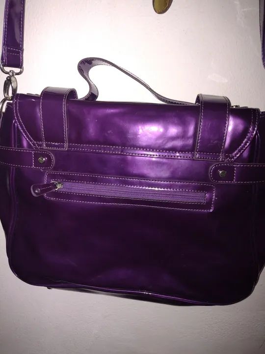 Bolsa de ombro feminina roxa Nine West - Foto 4