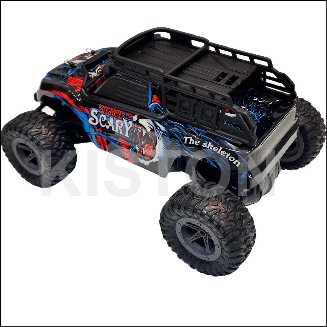 Carrinho Controle Remoto Fora Estrada RC Monster Recarregável Velocidade e diversão