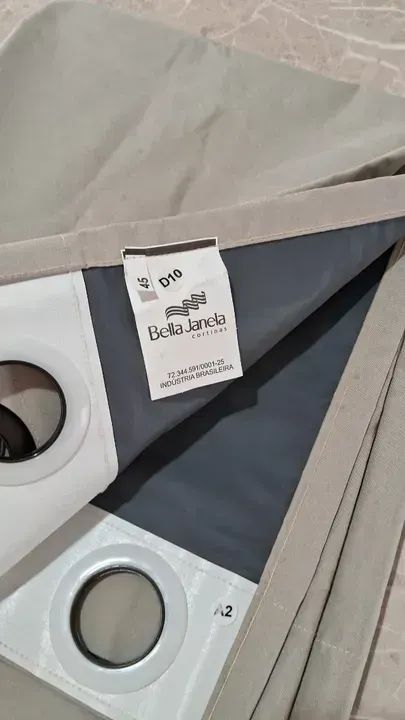 Cortina Corta Luz Cor Areia Bella Janela bloqueia a luz