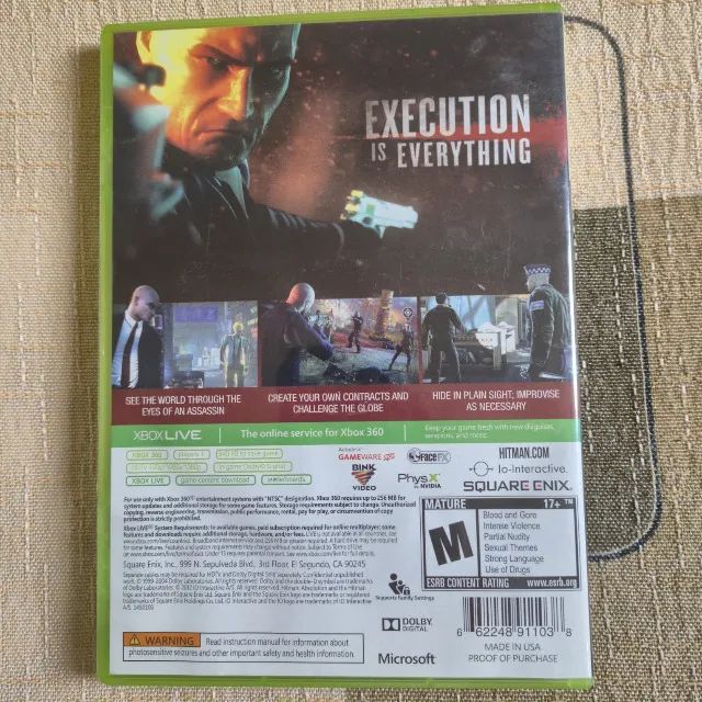 Hitman Absolution Xbox 360 Original Seminovo em Ótimo Estado - Foto 3