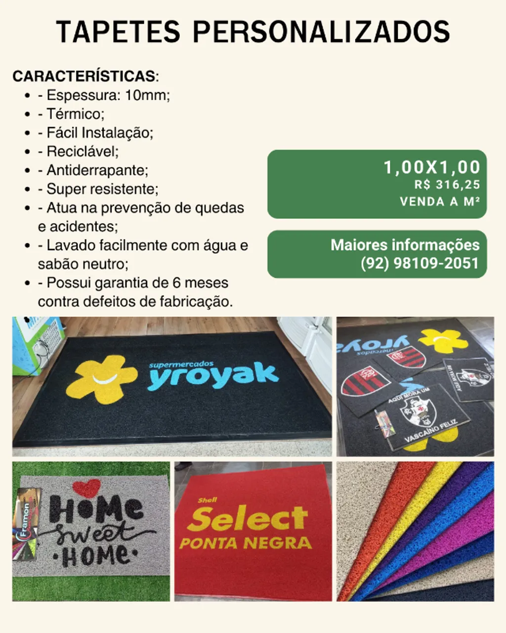 TAPETE PERSONALIZADO
