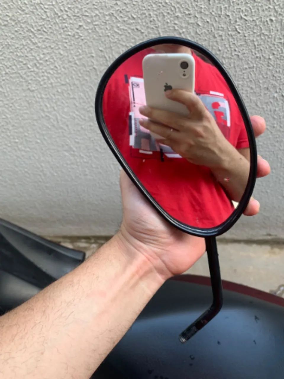 Retrovisor, peso guidão e apoio traseiro biz 2018 a 2021 - Foto 6