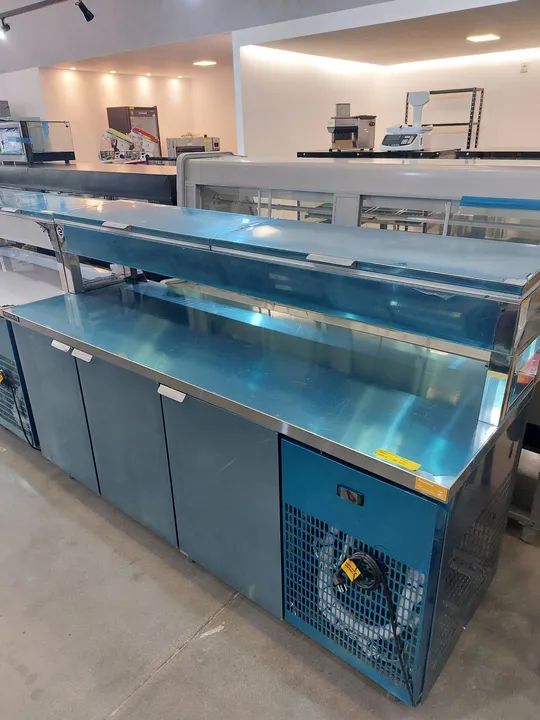Balcão refrigerado condimentadora 2m nova pronta entrega 