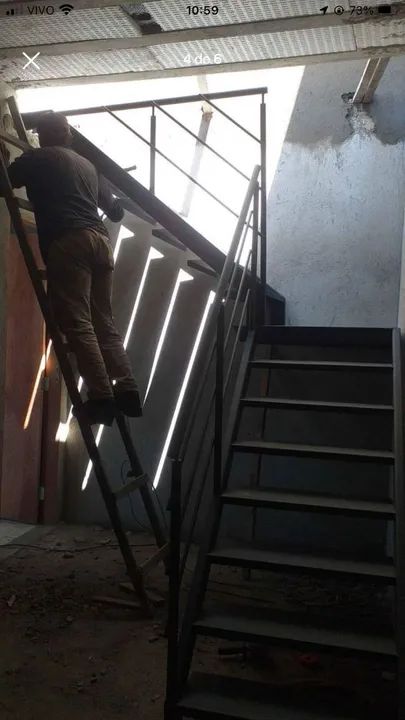 Escada de Ferro para Segurança Residencial - Foto 4