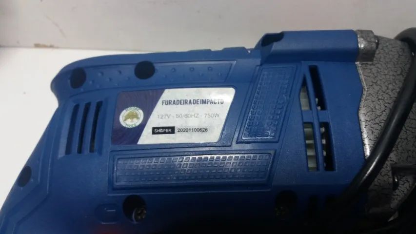 FURADEIRA DE IMPACTO SONGH TOOLS 127V 50/60HZ - 750W AZUL - Foto 3