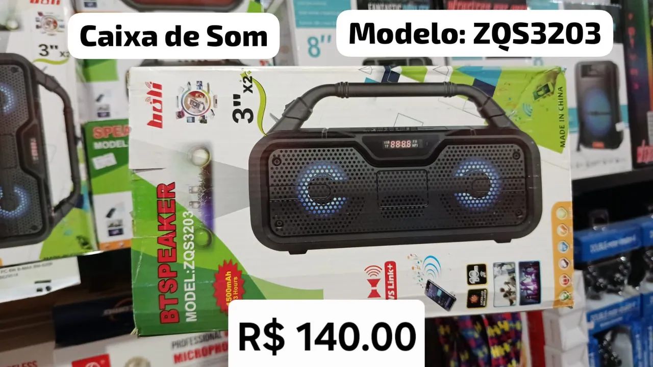 Caixa de Som Bluethooth 