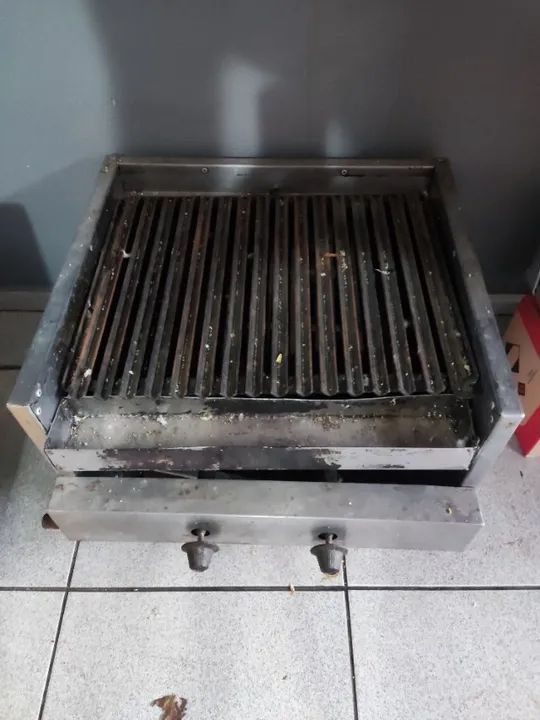 Churrasqueira a gás com pedras vulcânicas  - Foto 2