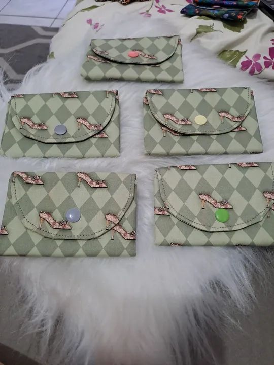 Mini carteira multiuso para cartões, documentos  - Foto 5