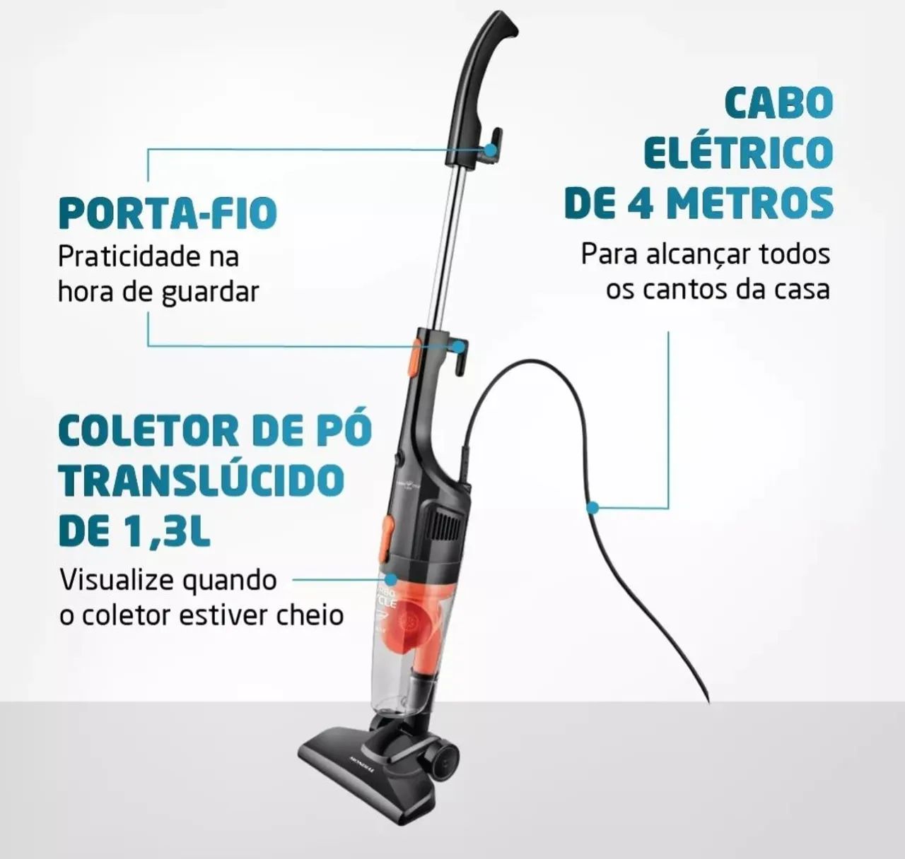 Aspirador de Pó Mondial Hand Stick 2 em 1 - Novo - Foto 5