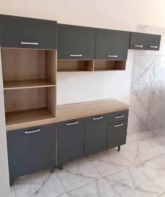 Armário de Cozinha Completo 2 Nichos Balcão 3 Portas (NOVO) Entrega Grátis!  - Foto 3