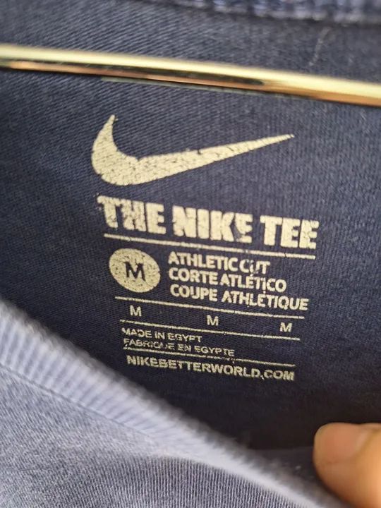Camiseta Barcelona Azul Tamanho M Tecido Algodão - Foto 3