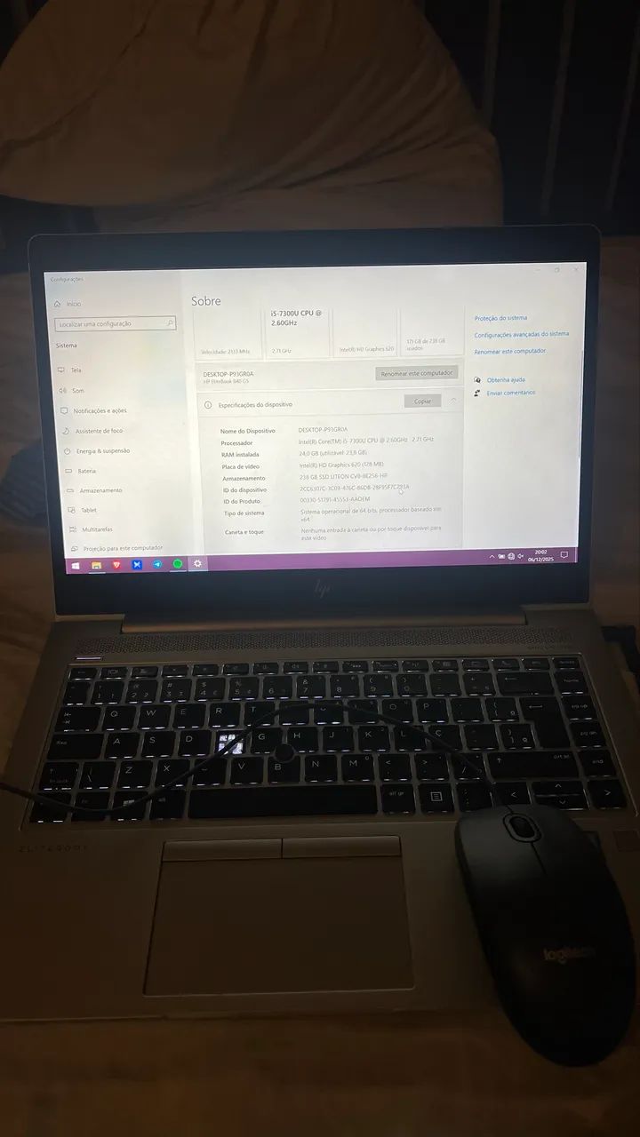 Notebook i5 7ºGeração, 24gb de RAM, com SSD - Foto 4