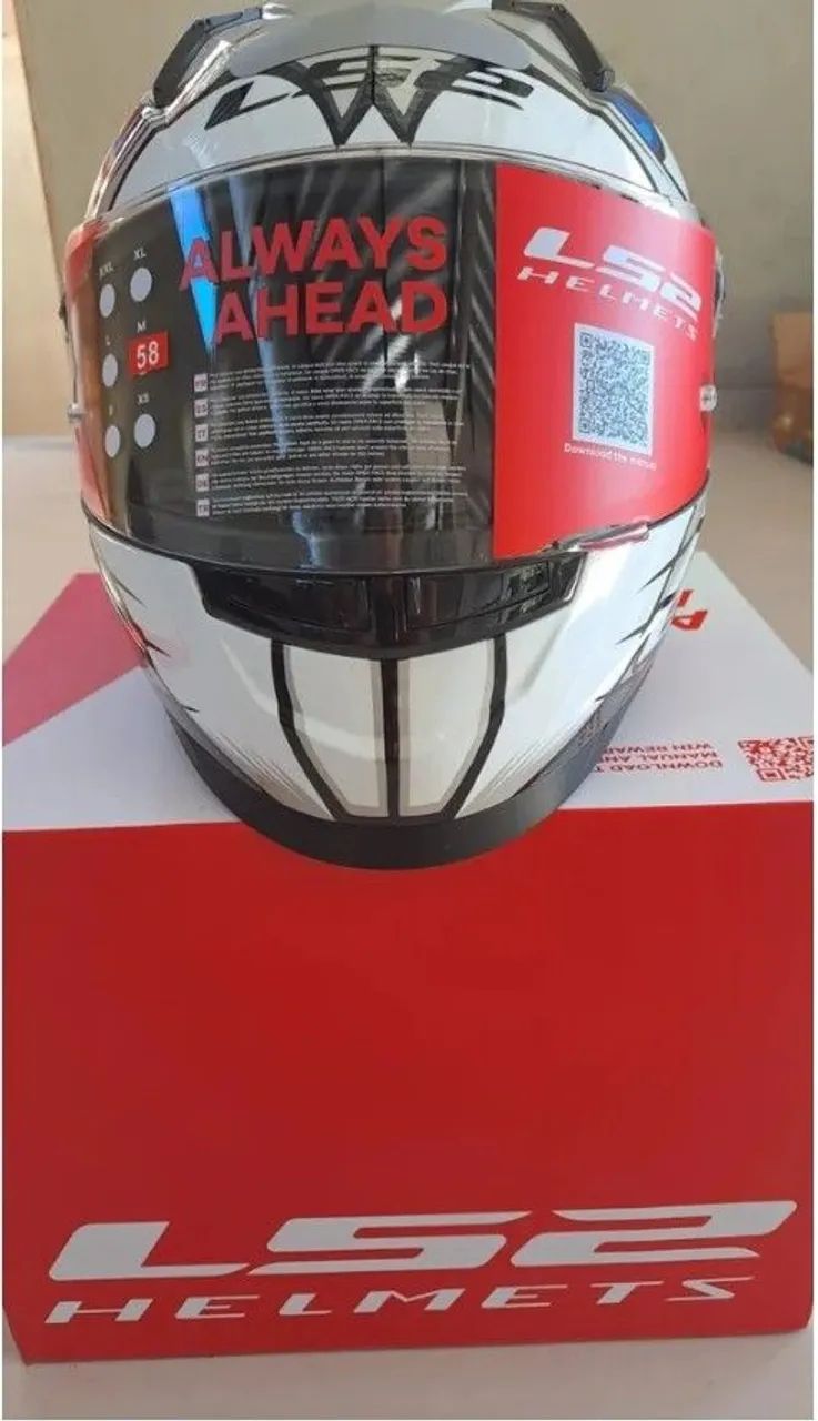 Capacete Moto Ff358 Alex Barros réplica Silver - Foto 2