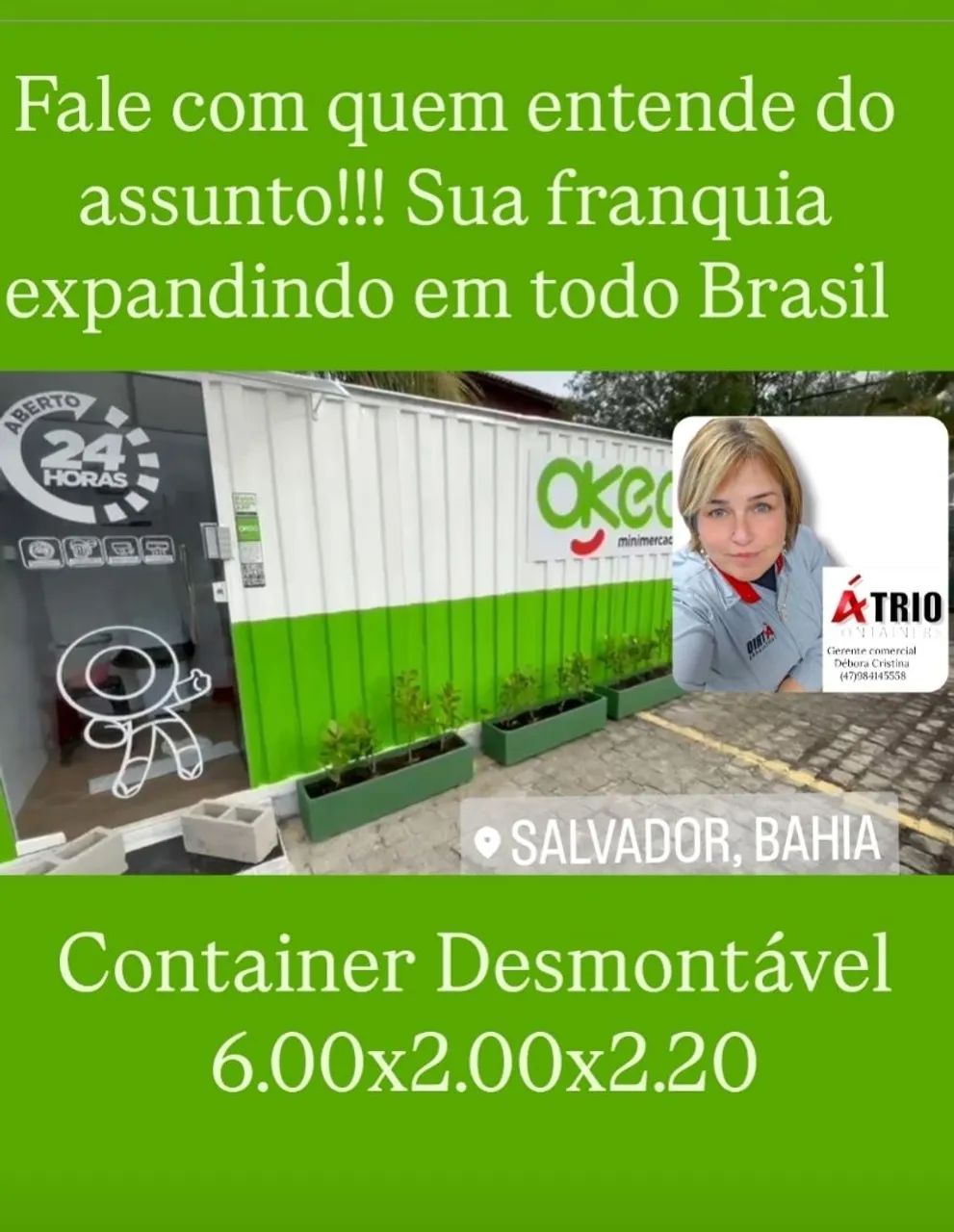 Container Mini Mercado desmontável  - Venda 24h - Foto 3